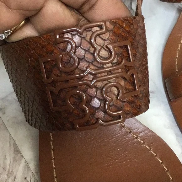 Tory Burch Tan Leather Sandals - Picture 4 of 7